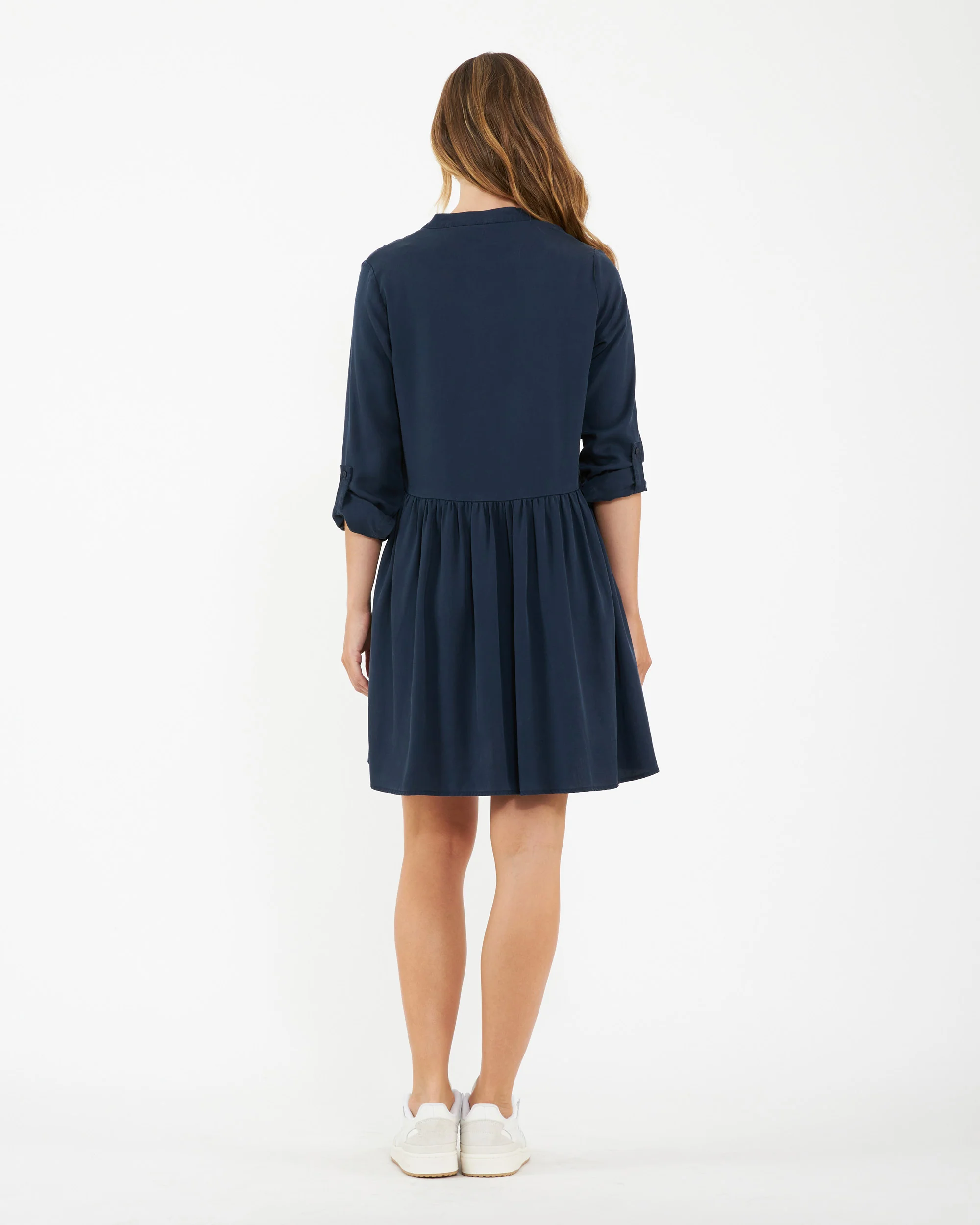 Demi Tencel Dress Navy - Image 5