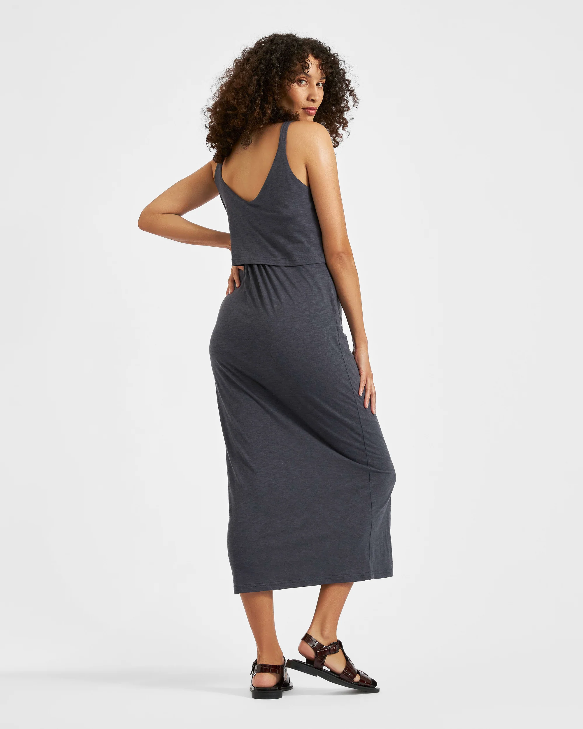 Kerry Nursing Dress Slate - Image 5