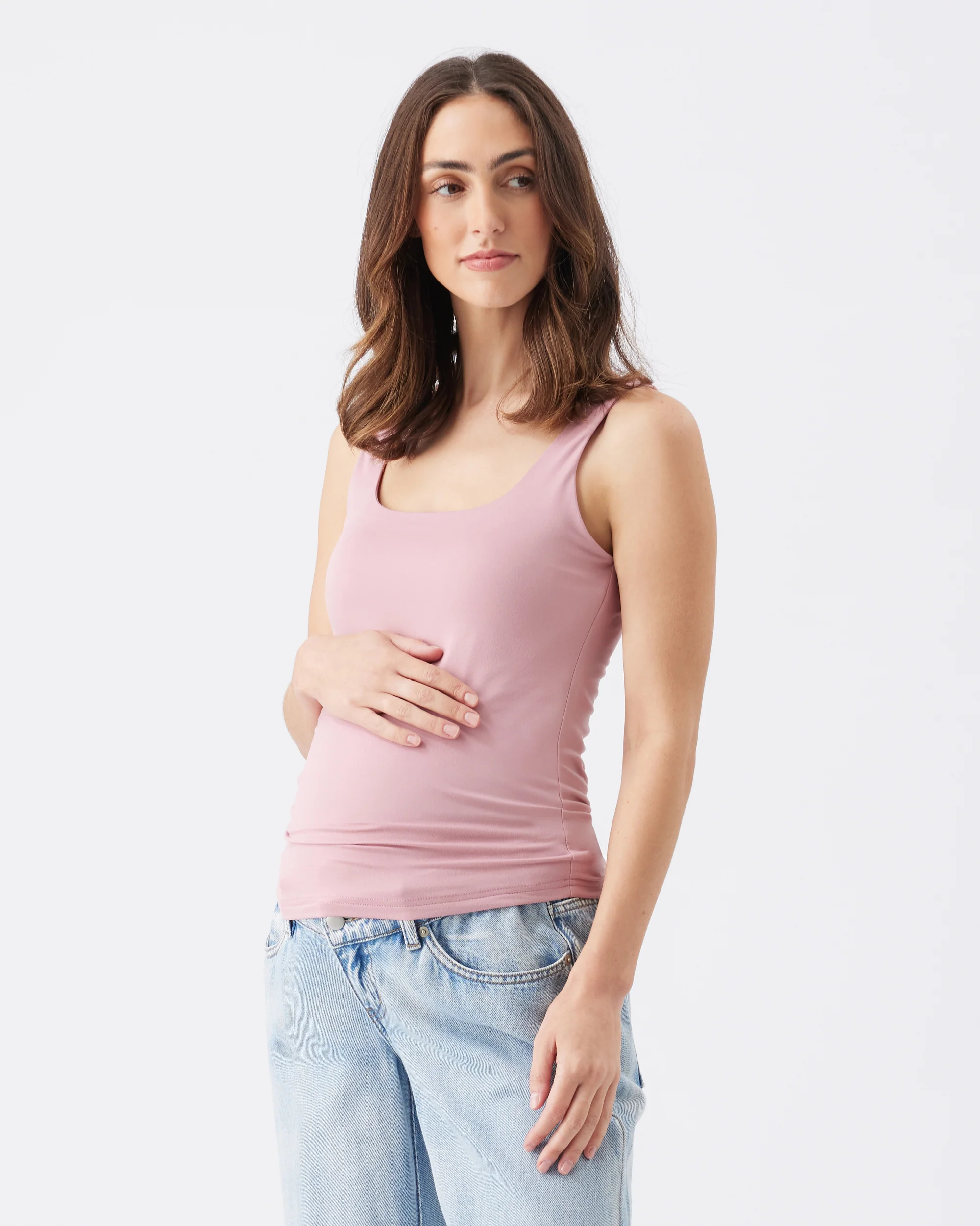 Luxe Knit Tank Top  Pink - Image 2