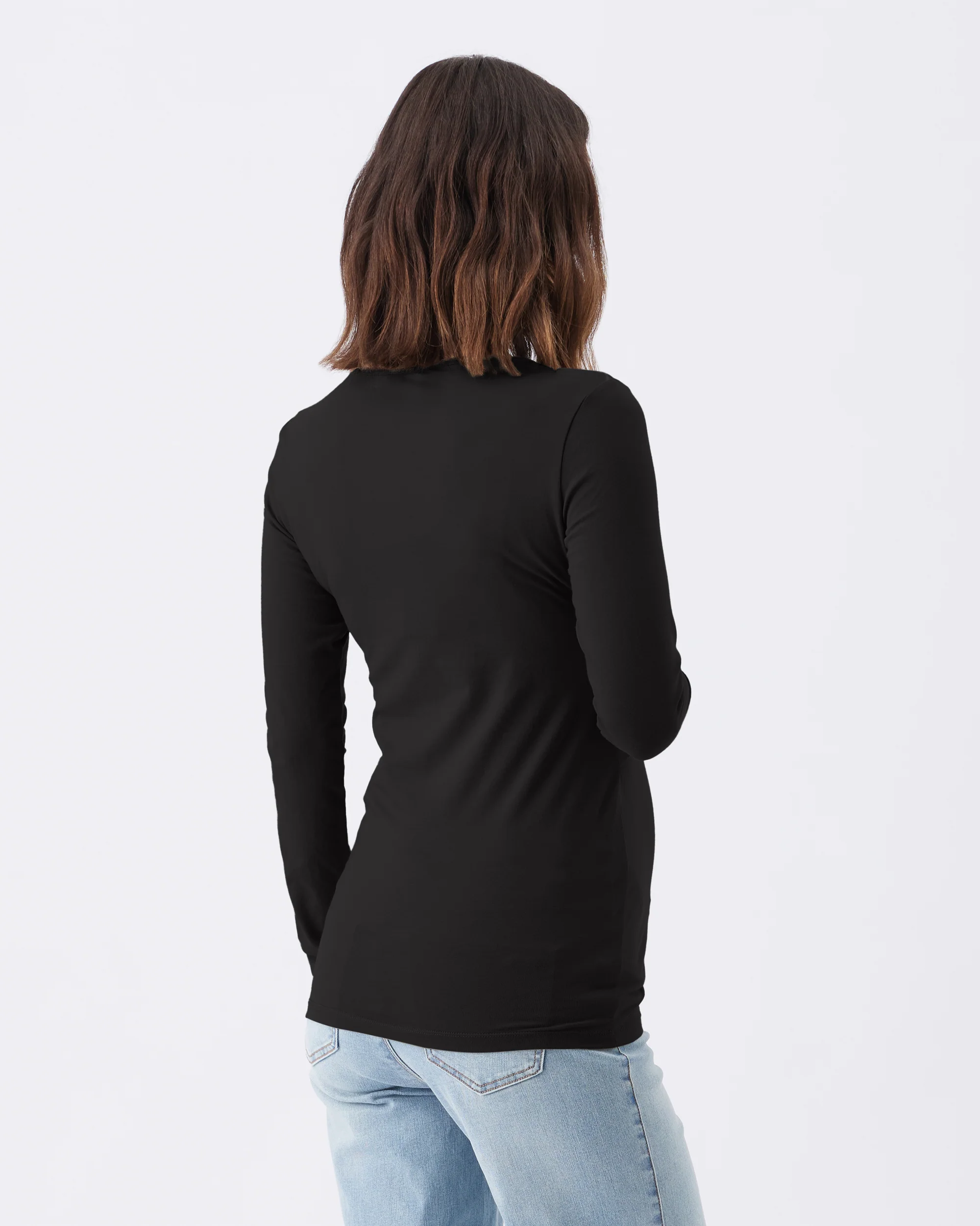 Organic Cotton Nursing Top Black - Image 4