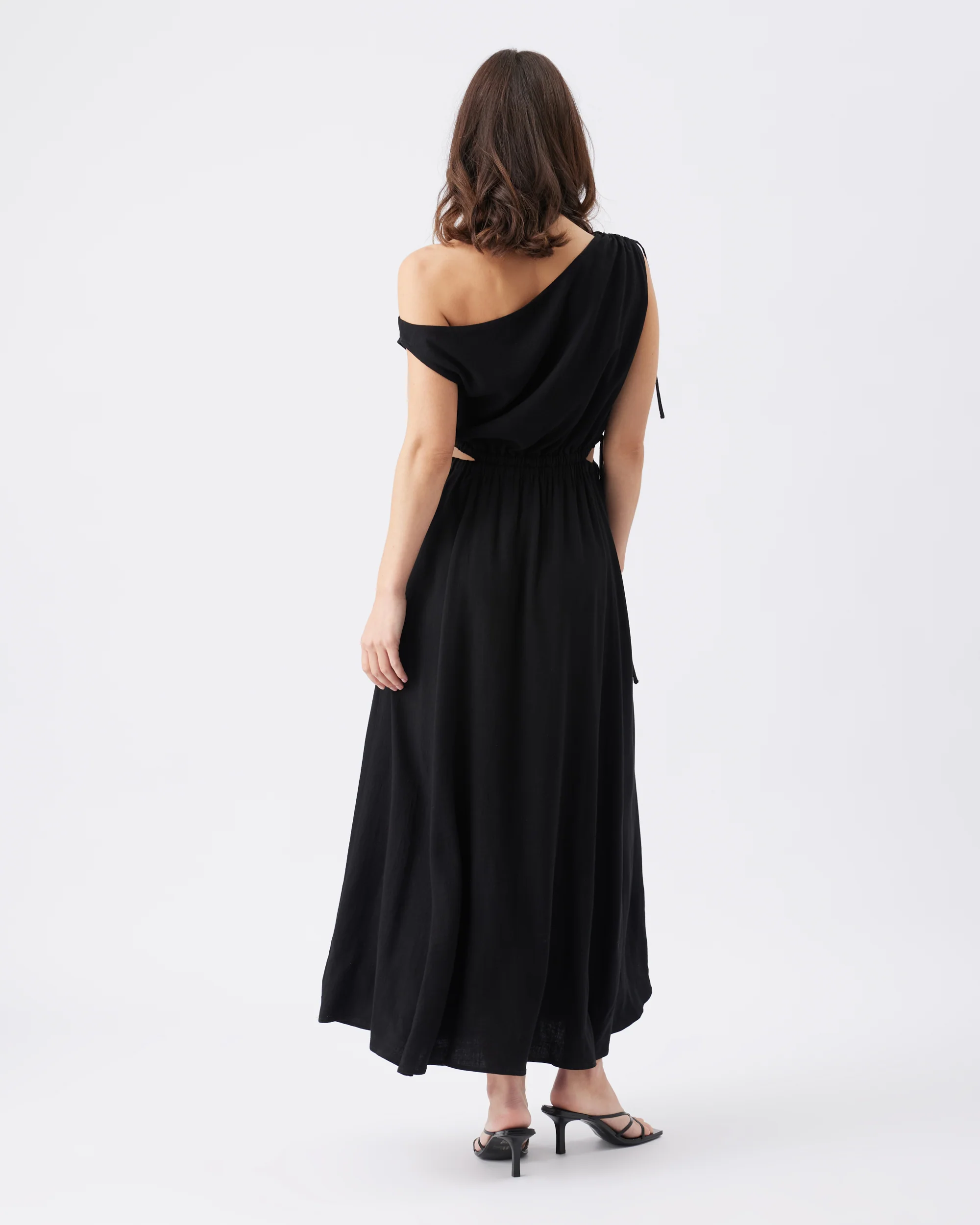 Presley Off Shoulder Dress Black - Image 4