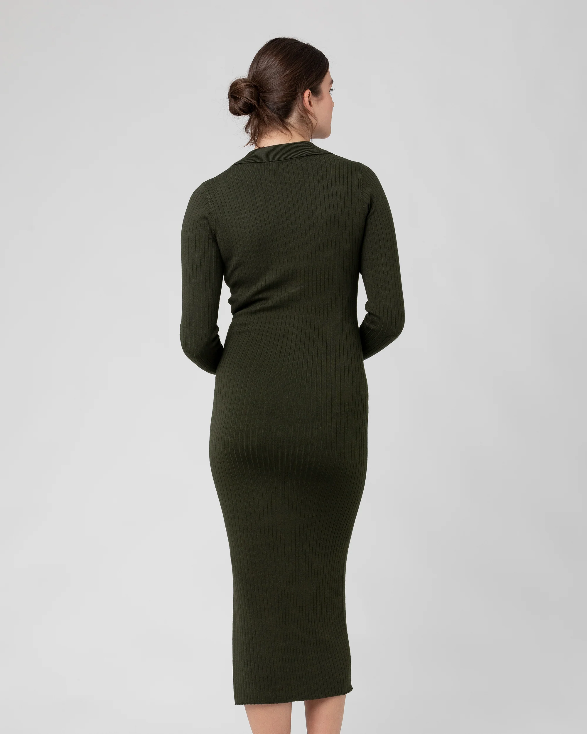 Sammy Knit Polo Dress Ivy - Image 3