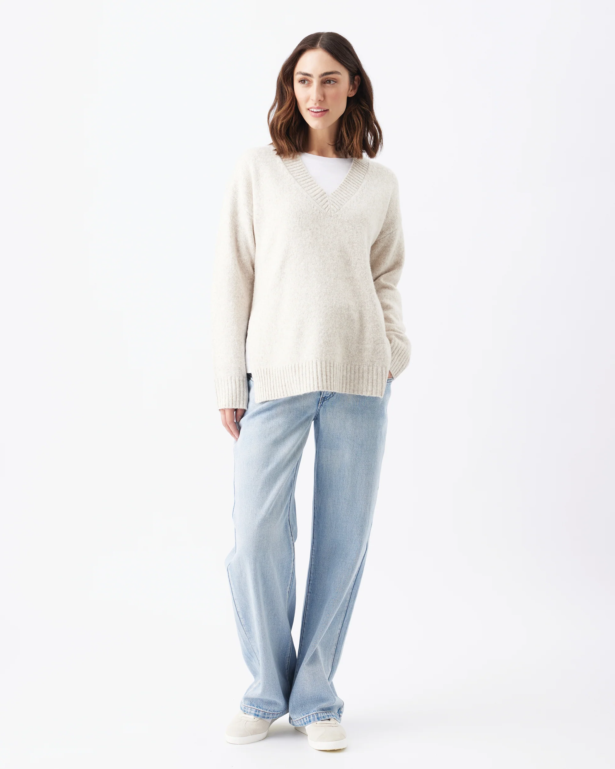 Vera Nursing Knit Oat Marle